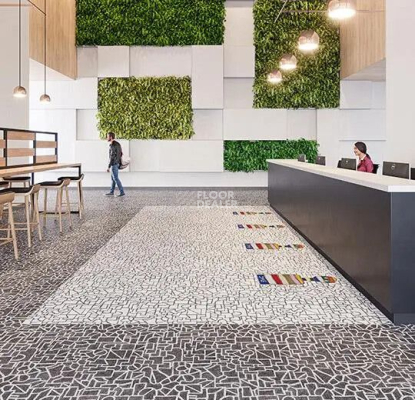 Forbo Flotex by Galeote 340001 f Albayzin Tiza Blanco фото 2 | FLOORDEALER